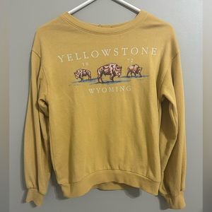 Targets Fifth Sun Womens Size Xs Yellow YellowStone Sweatshirt